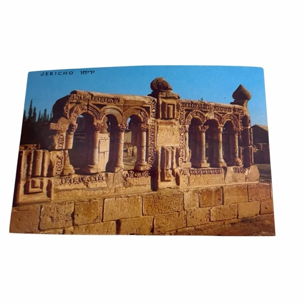Jericho Ancient Ruins Postcard‑Style Print – Historic Stone Arches